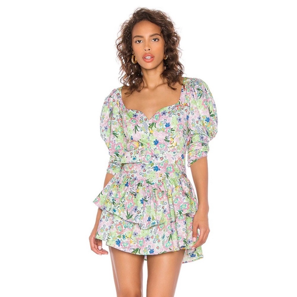 For Love & Lemon Jardine Mini Dress